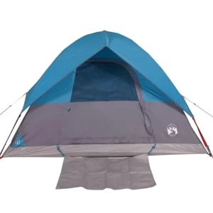 Tente de camping à dôme 2 personnes bleu imperméable