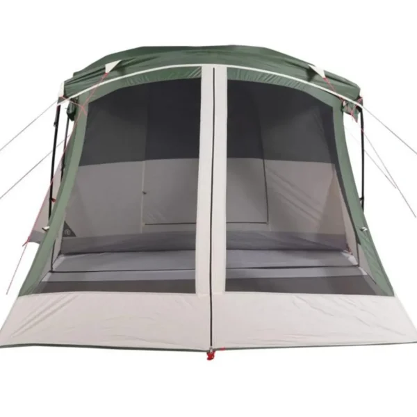 Tente de camping avec porche 4 personnes vert imperméable