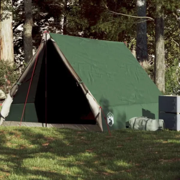 Tente de camping en forme de A 2 personne vert imperméable