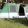 Tente de camping tunnel 4 personnes vert imperméable