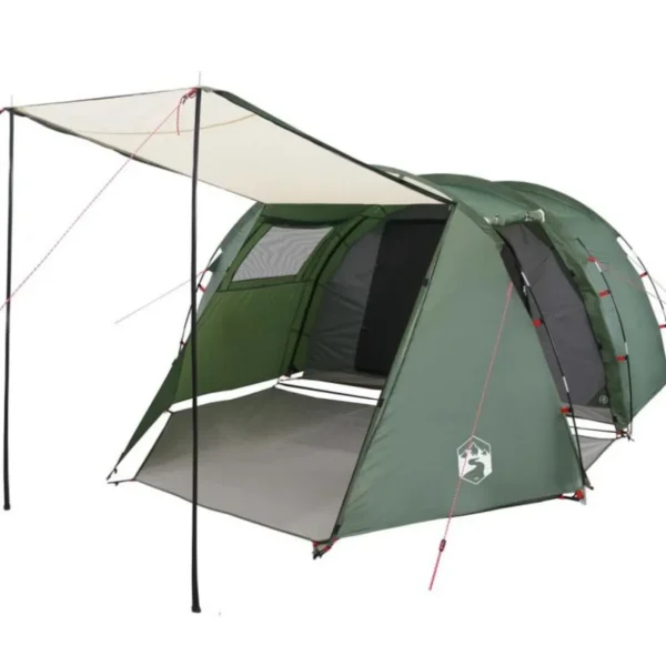 Tente de camping tunnel 4 personnes vert imperméable