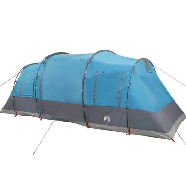 Tente de camping tunnel 4 personnes bleu imperméable