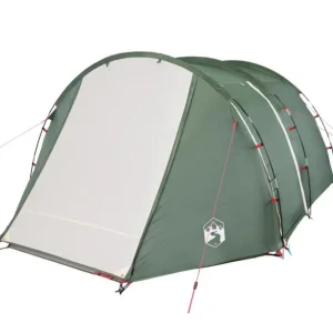 Tente de camping tunnel 4 personnes vert imperméable