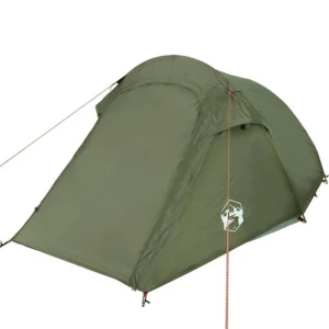 Tente de camping tunnel 2 personnes vert olive imperméable