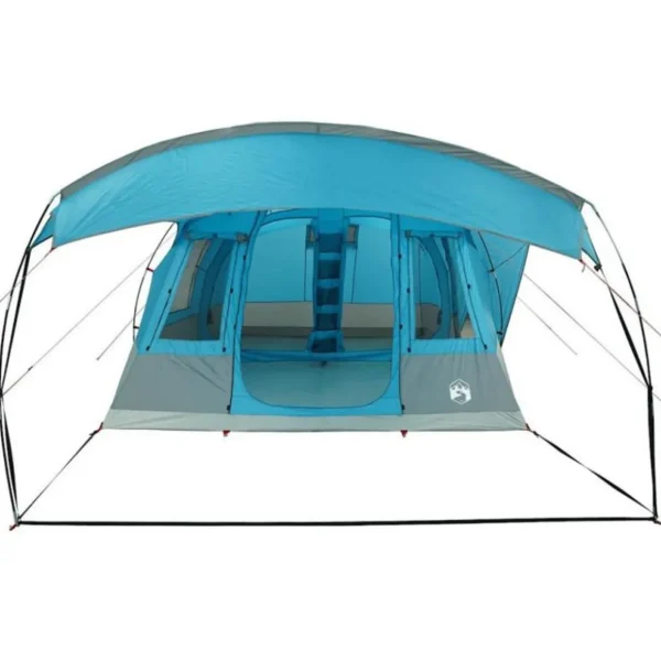 Tente de camping tunnel 5 personnes bleu imperméable