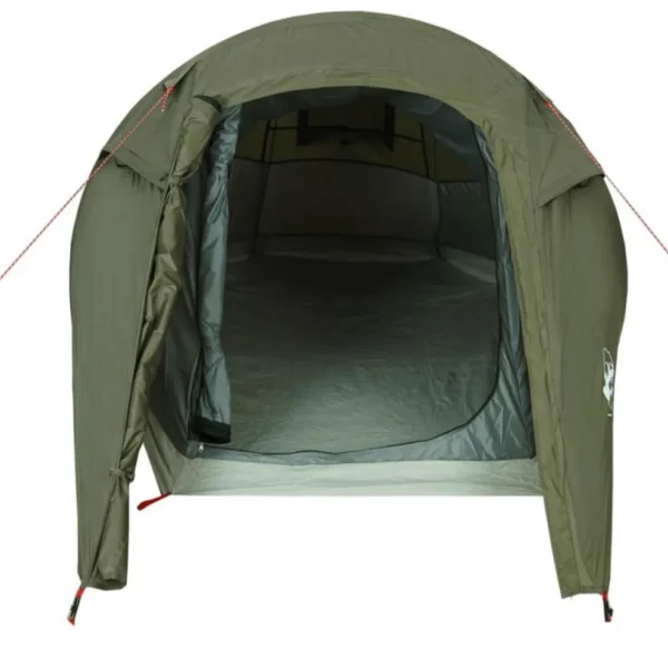 Tente de camping tunnel 2 personnes vert olive imperméable