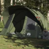 Tente de pêche 5 personnes vert olive imperméable