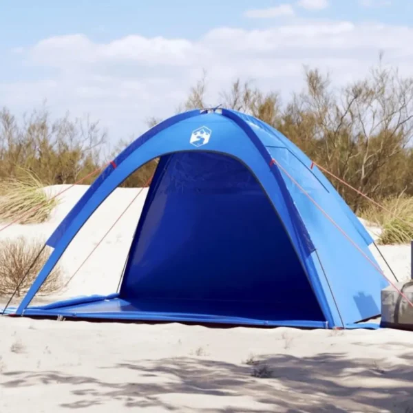 Tente de plage bleu azuré imperméable