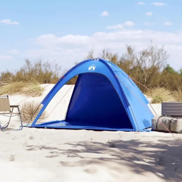 Tente de plage bleu azuré imperméable