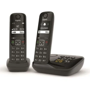 Téléphone sans fil - AS690A Duo - Répondeur - Noir