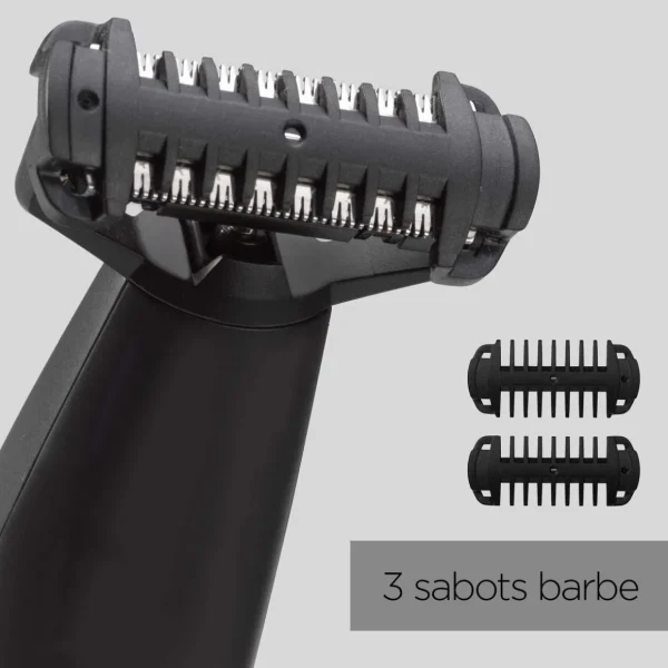 Tondeuse barbe sans fil hybrideT880E - Noir