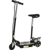 Trottinette électrique 120 W pliable pour enfant de 7 à 12 ans hauteur guidon et selle réglable 10 Km/h max. noir