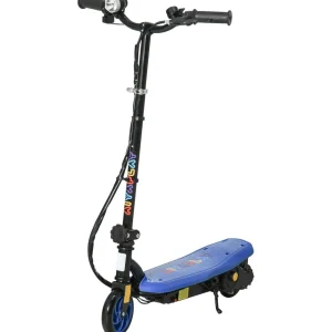 Trottinette électrique 120 W pliable pour enfant 7-14 ans 12 Km/h max. autonomie 10 Km max. bleu