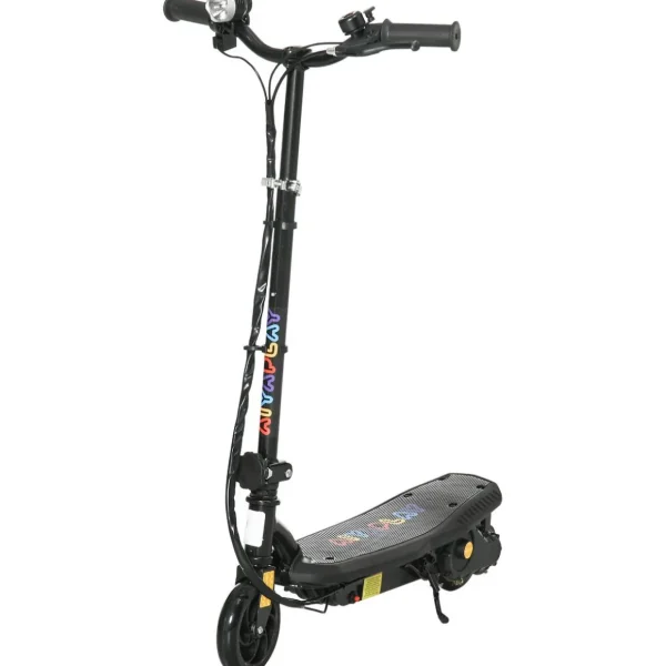 Trottinette électrique 120 W pliable pour enfant 7-14 ans 12 Km/h max. autonomie 10 Km max. noir