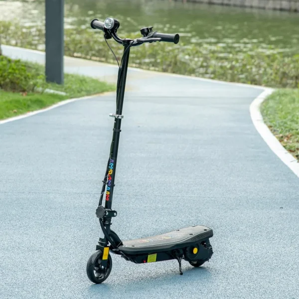 Trottinette électrique 120 W pliable pour enfant 7-14 ans 12 Km/h max. autonomie 10 Km max. noir