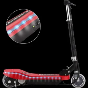 Trottinette électrique avec LED 120 W Rouge