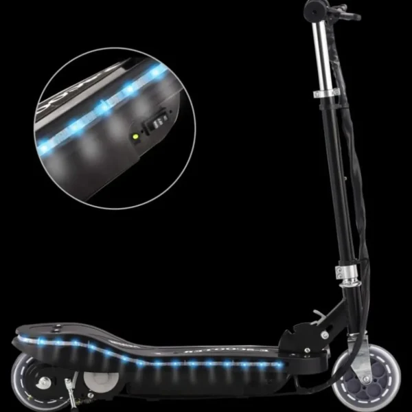 Trottinette électrique avec LED 120 W Noir