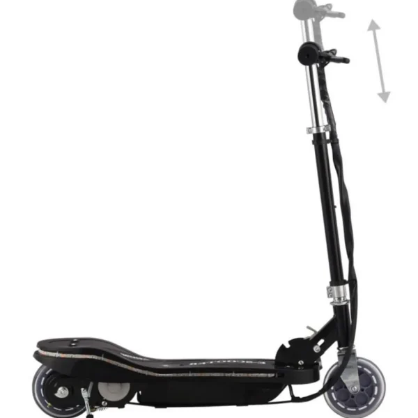 Trottinette électrique avec LED 120 W Noir