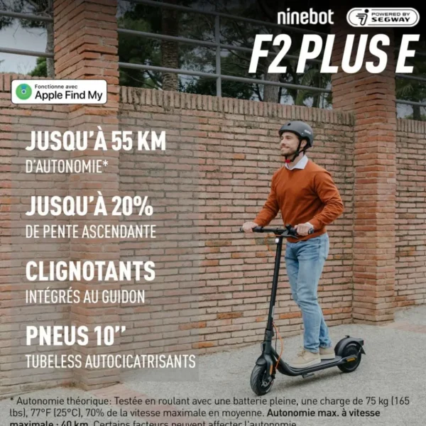 Trottinette électrique F2 Plus E powered by Segway