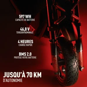 Trottinette électrique ZT3 Pro - Noir et Rouge