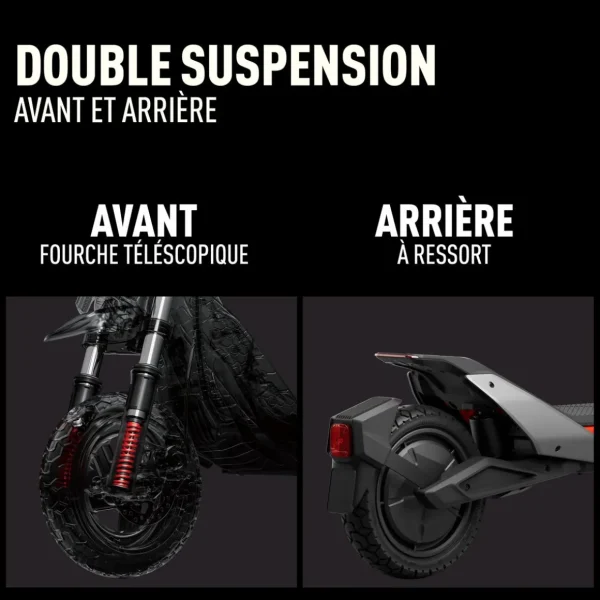 Trottinette électrique ZT3 Pro - Noir et Rouge