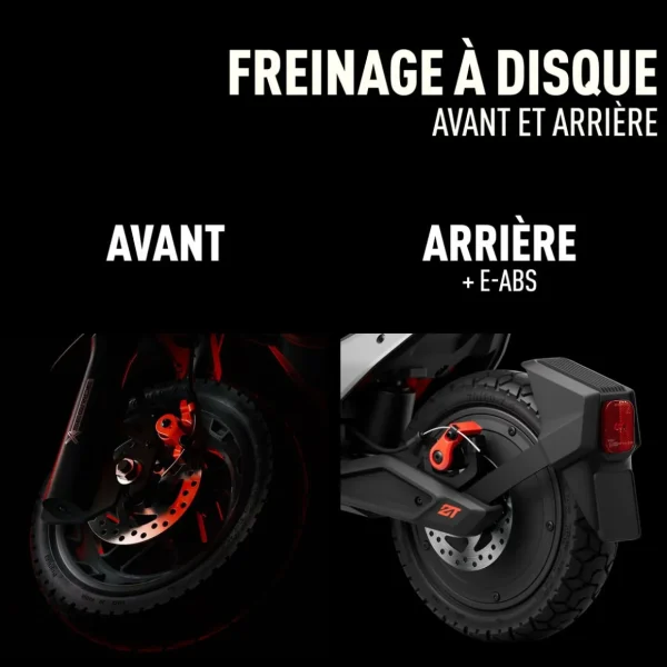 Trottinette électrique ZT3 Pro - Noir et Rouge