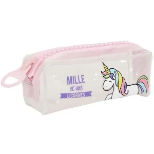 Trousse Design Licorne 21cm Transparent