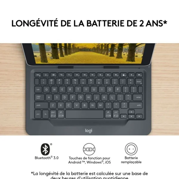 Étui Clavier Universal Folio pour tablettes 9 à 10 pouces