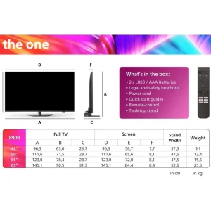 TV LED 43PUS8909 The One Ambilight 144Hz 2024