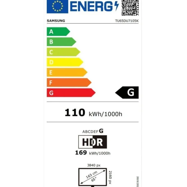 TV LED TU65DU7105 2024