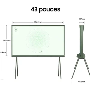 TV QLED The Serif TQ43LS01D Vert 2024