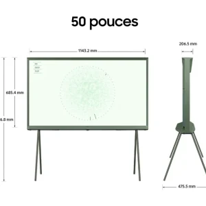 TV QLED The Serif TQ50LS01D Vert 2024