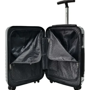 Valise cabine rigide grise Evolight 55x35x20cm