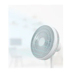 Ventilateur sur pied digital Q.6933 - Blanc