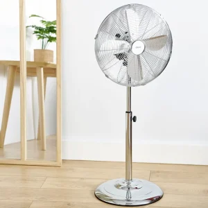 Ventilateur sur pied Q.6860 - Chrome