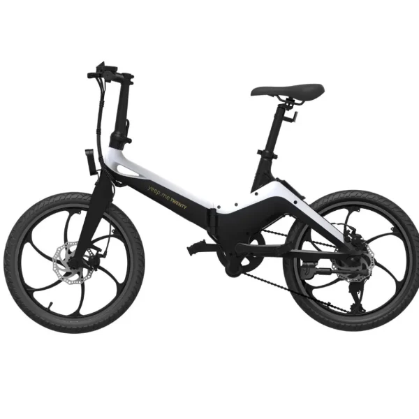 Vélo avec Assistance Électrique pliable Twenty - Noir et Blanc