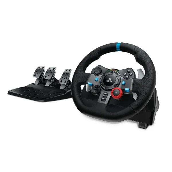 Volant de Course avec Pédales G29 DRIVING FORCE pour PS5, PS4, PC, Mac