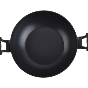 Wok Aluminium forgé Noir diam32cm