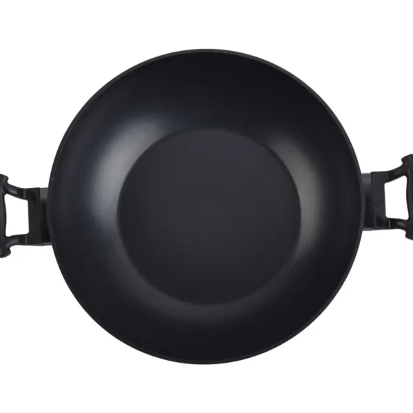 Wok Aluminium forgé Noir diam32cm