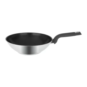 Wok induction inox revétu 28 cm