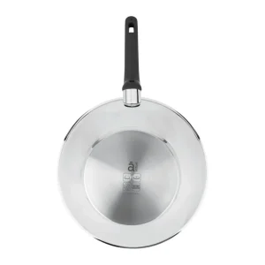 Wok induction inox revétu 28 cm